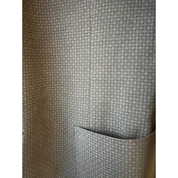 LARDINI Mens Size IT 54/US 44 Wool Pattern Blazer Blue Pockets Made Italy - Picture 10 of 14